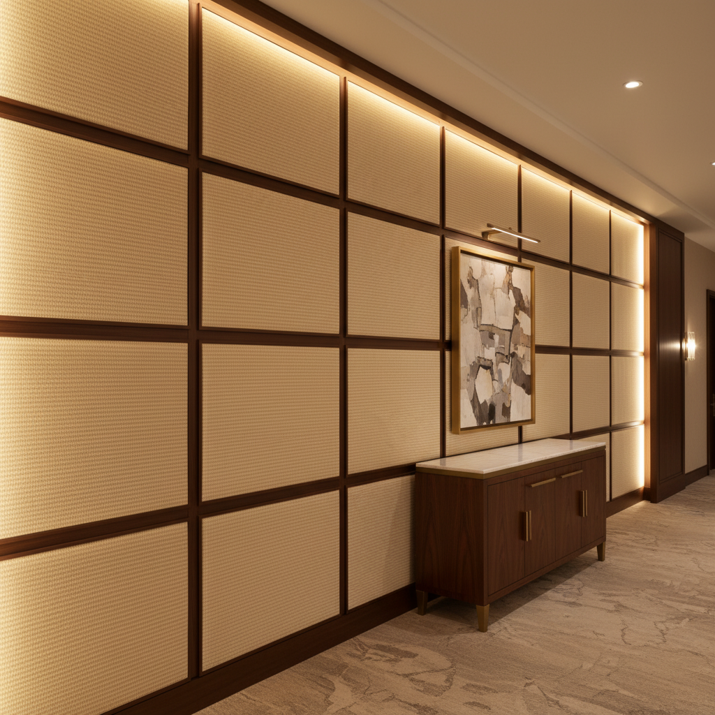 Trade Wind - Milkweed Upholstered Wall Panel | Architectural Fabrics
