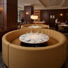 Aire Pebbled - Golden Wheat Breathable Polyurethane Upholstered Banquette | Architectural Fabrics