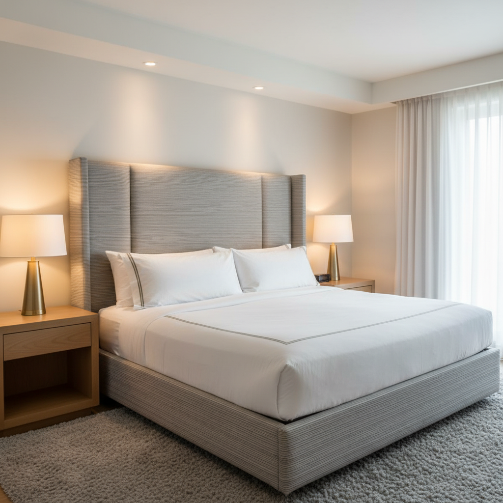 Storm Bay - Iron Upholstered Headboard | Architectural Fabrics