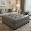 Runaway Bay - Evening Upholstered Ottoman | Architectural Fabrics
