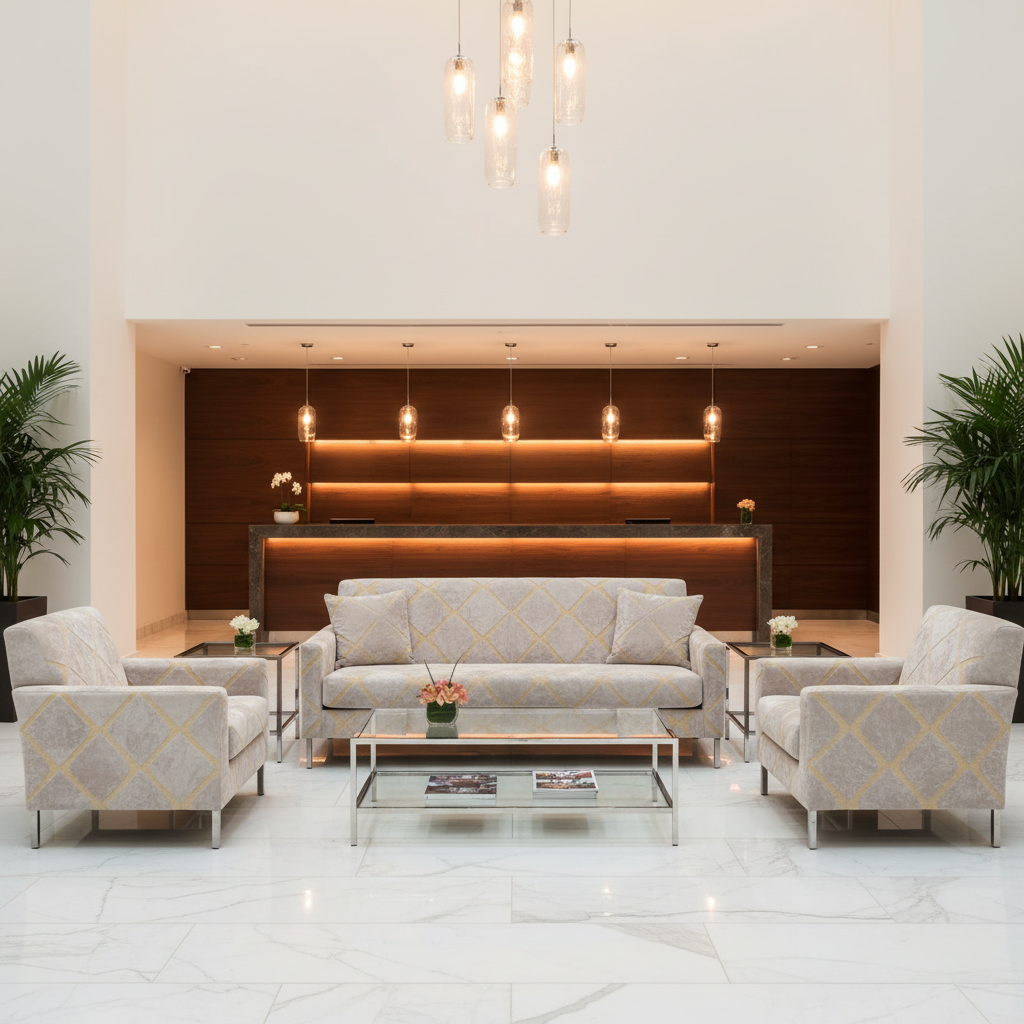 Diamond Velvet Texture Iced Pearl Upholstered Sofa | Architectural Fabrics