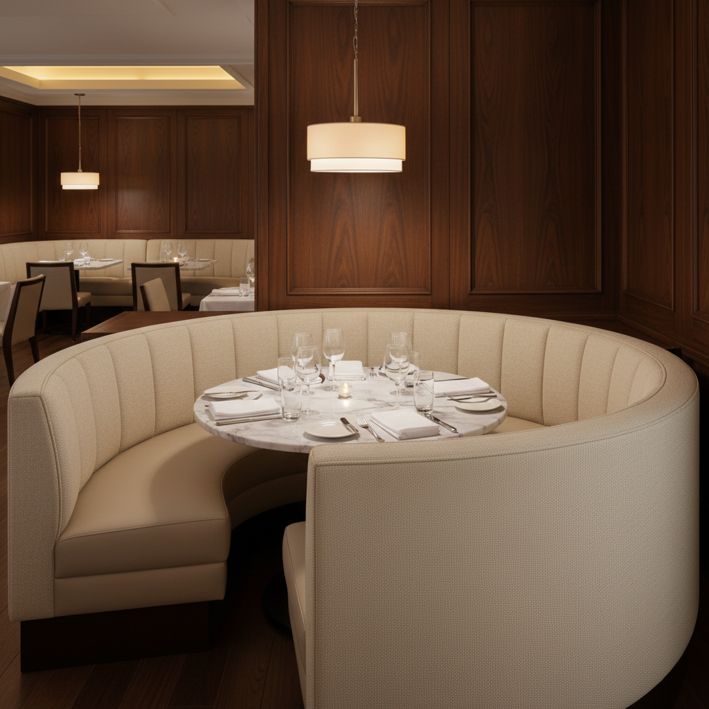 Kick Em Jenny - Beach Upholstered Banquette | Architectural Fabrics