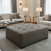 Pinnacle Rock - Night Upholstered Ottoman | Architectural Fabrics