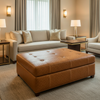 Berretta - Berretta Performance Vinyl Upholstered Ottoman | Architectural Fabrics
