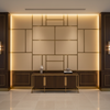 Smooth Pebble Grain Pale Sand Upholstered Wall Panel | Architectural Fabrics