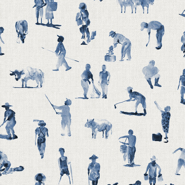 Sineu Indigo, Indigo Wallcoverings | Coordonné
