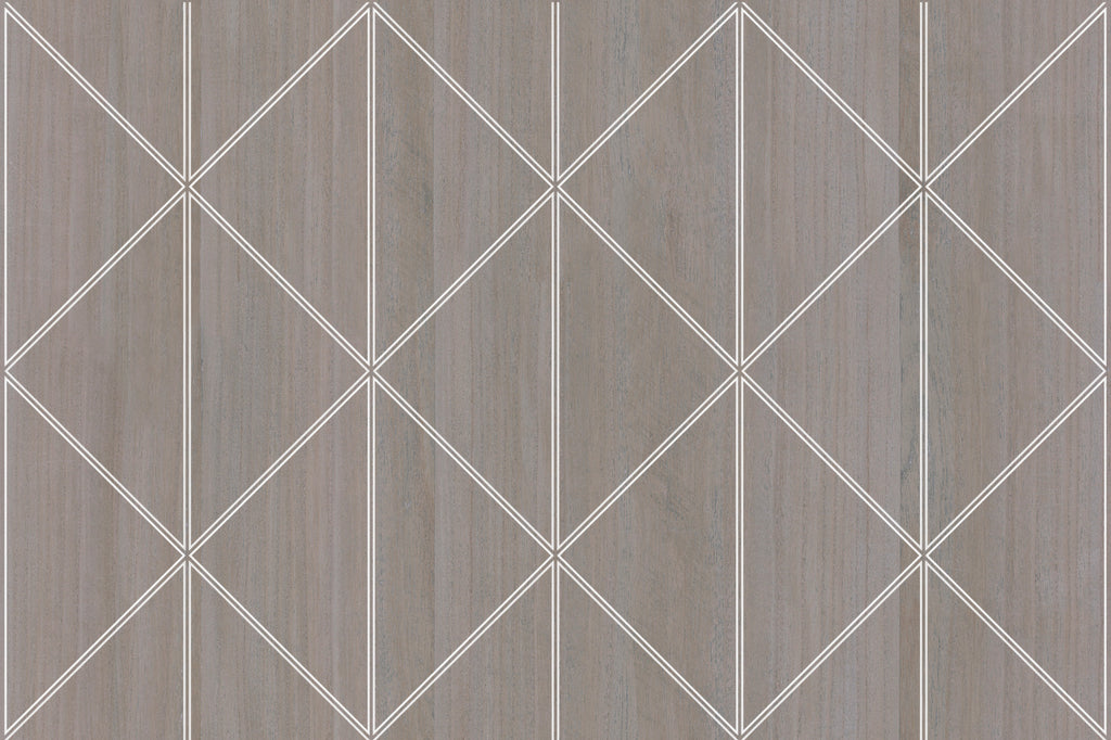 York Harbor-Pewter Wood Veneer Wallcovering | Phillipe Romano — WOOD-501010