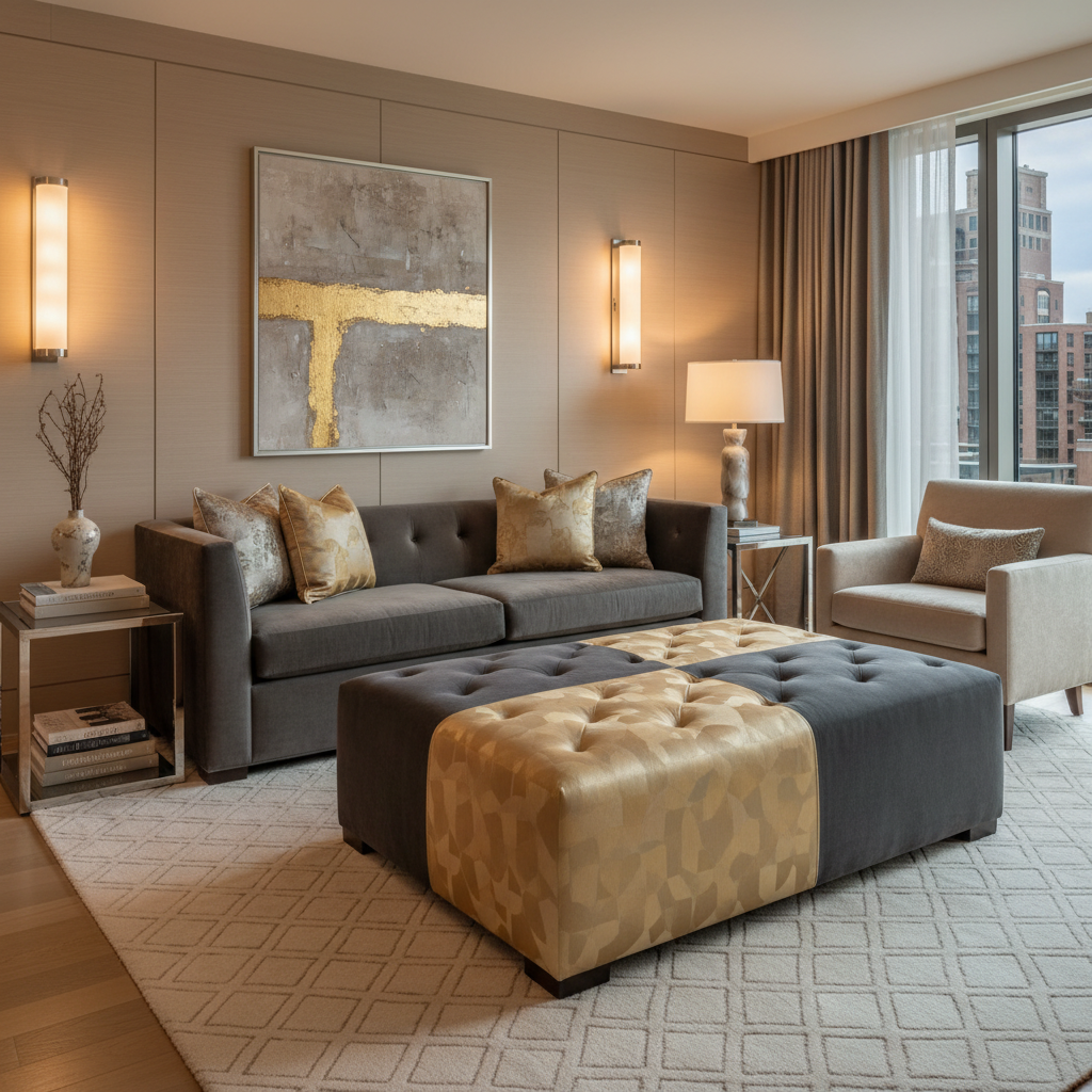 Dale City Endless Upholstered Ottoman | Architectural Fabrics