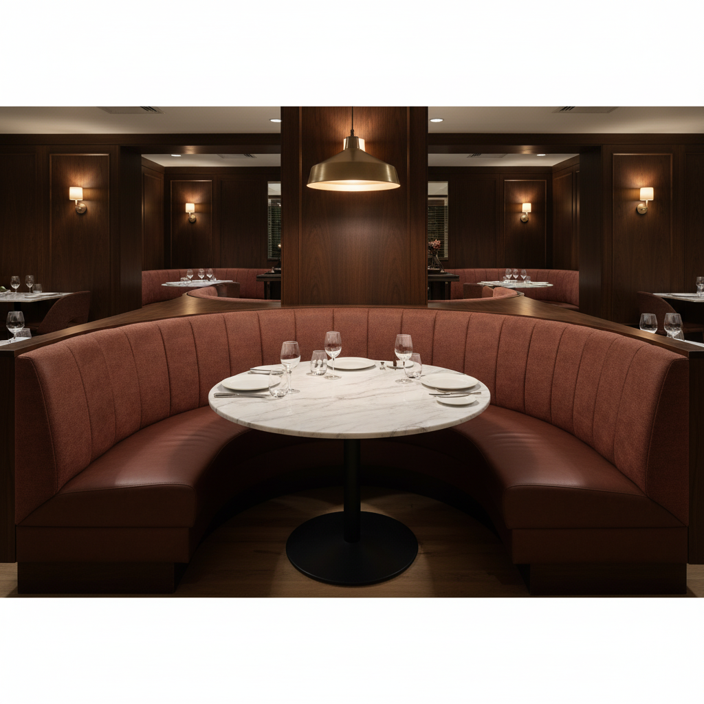 Quintana Bay - Fiesta Upholstered Banquette | Architectural Fabrics