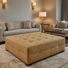 Salt Island - Birch Upholstered Ottoman | Architectural Fabrics