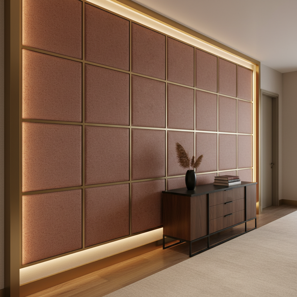 Punch Bowl - Madder Upholstered Wall Panel | Architectural Fabrics