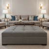 Manchioneel - Evening Upholstered Ottoman | Architectural Fabrics