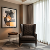 Tres Palmas - Dk. Espresso Upholstered Chair | Architectural Fabrics