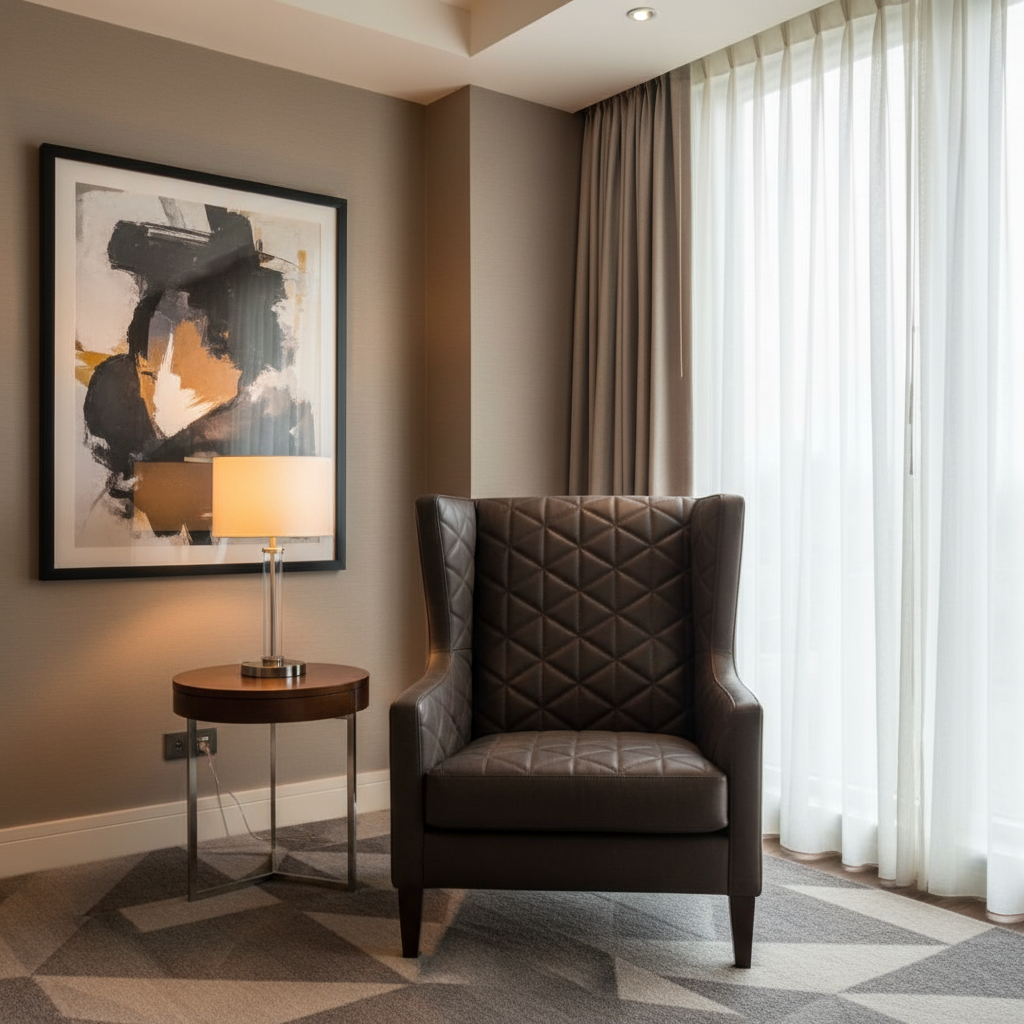 Tres Palmas - Dk. Espresso Upholstered Chair | Architectural Fabrics