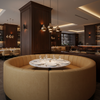 Luxury Cay - Eggshell Upholstered Banquette | Architectural Fabrics