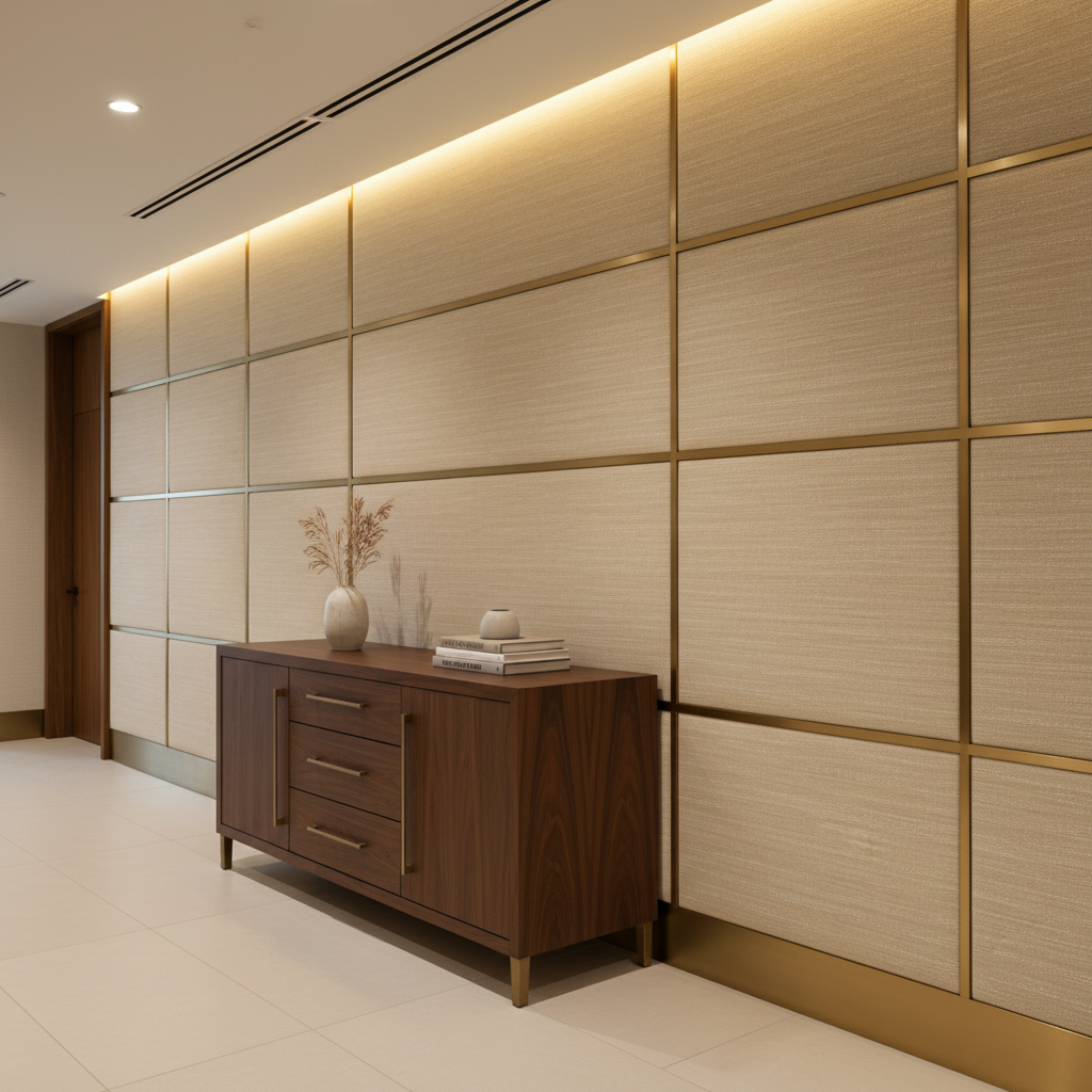Tumble Reef - Dune Upholstered Wall Panel | Architectural Fabrics