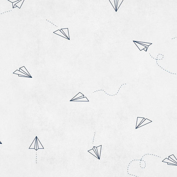 Lindbergh Navy, Sample Vinyl Wallcoverings | Coordonné