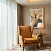 Norman Island - Caramel Upholstered Chair | Architectural Fabrics
