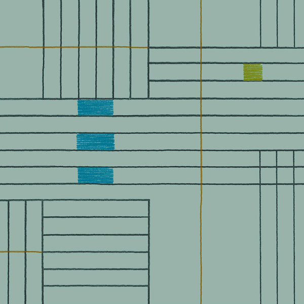 Parquet, Pale Green Wallcoverings | Designtex