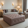 Pinnacle Rock - Merlot Upholstered Ottoman | Architectural Fabrics