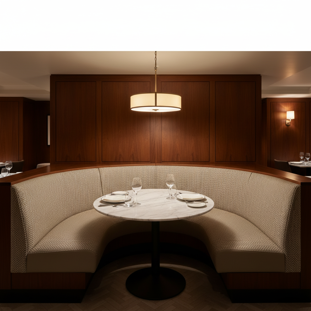 Rum Punch - Fossil Upholstered Banquette | Architectural Fabrics