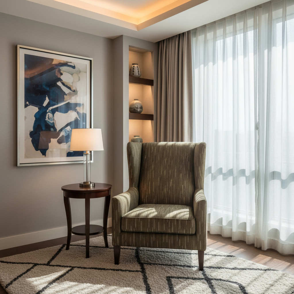 Stitchwork Bay - Woodland Upholstered Chair | Architectural Fabrics