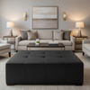 Baroque - Baroque Performance Vinyl Upholstered Ottoman | Architectural Fabrics