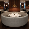 Abaca - Silverleaf Tekloom Performance Upholstered Banquette | Architectural Fabrics