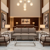 Savannah Bay - Espresso Upholstered Sofa | Architectural Fabrics