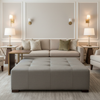 Turneffe - Alloy Upholstered Ottoman | Architectural Fabrics