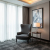 Fine Pebble Texture Dark Granite Upholstered Chair | Architectural Fabrics