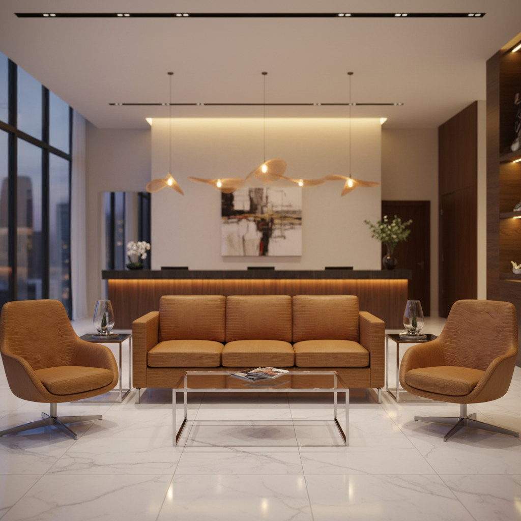 Silver Bank - Caramel Upholstered Sofa | Architectural Fabrics