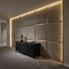 Tobago - Cinder Upholstered Wall Panel | Architectural Fabrics