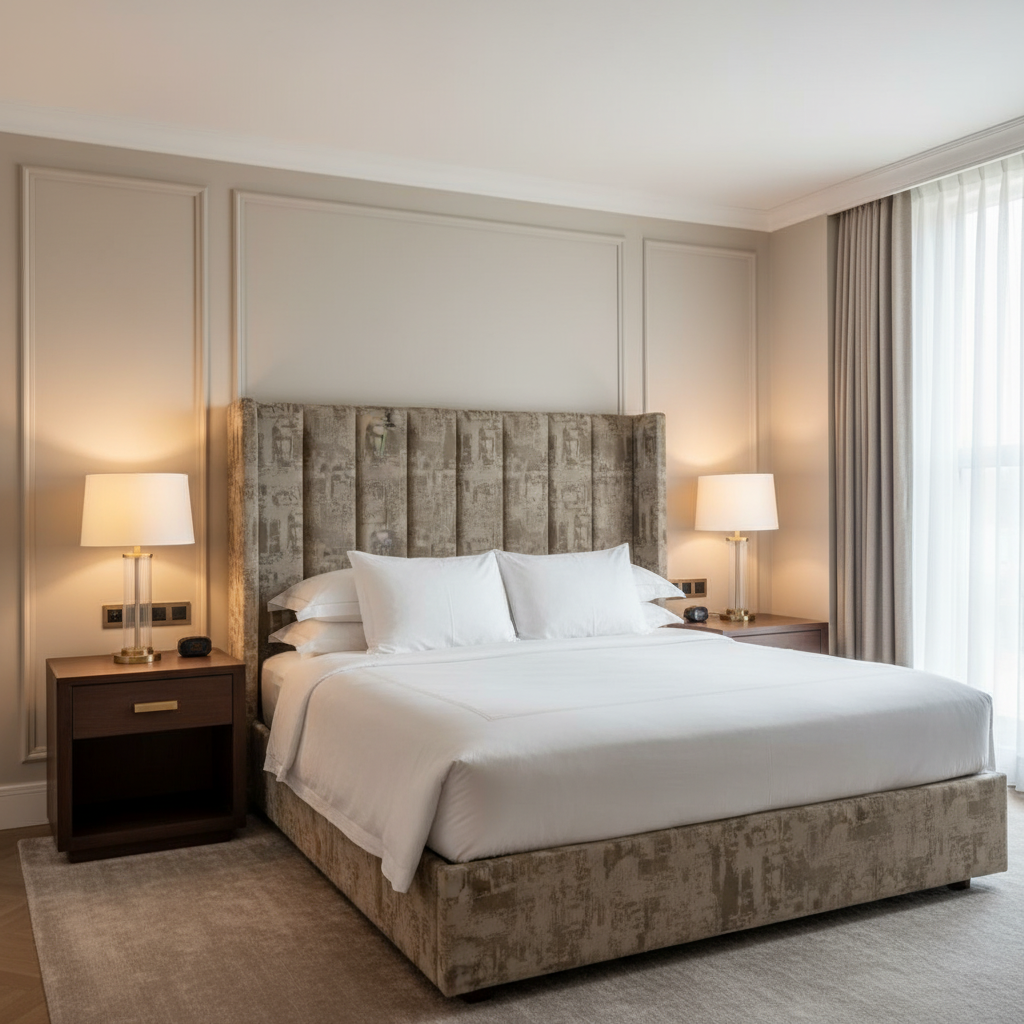 Turf Bay - Moonstone Upholstered Headboard | Architectural Fabrics