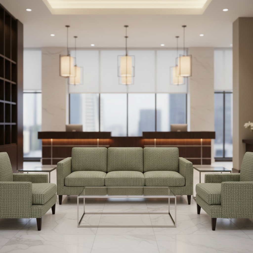 Turks Landing - Verde Upholstered Sofa | Architectural Fabrics