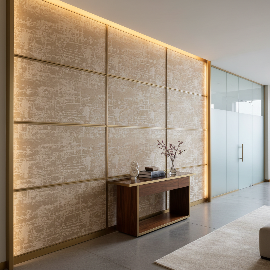 Turf Bay - Oat Upholstered Wall Panel | Architectural Fabrics