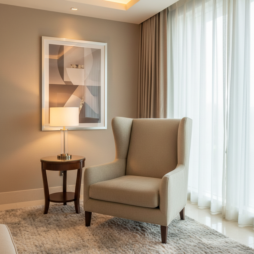 Linen Island - Moonlit Upholstered Chair | Architectural Fabrics
