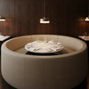 Turquoise Bay - Morel Upholstered Banquette | Architectural Fabrics