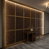 West Indian Lily - Espresso Upholstered Wall Panel | Architectural Fabrics