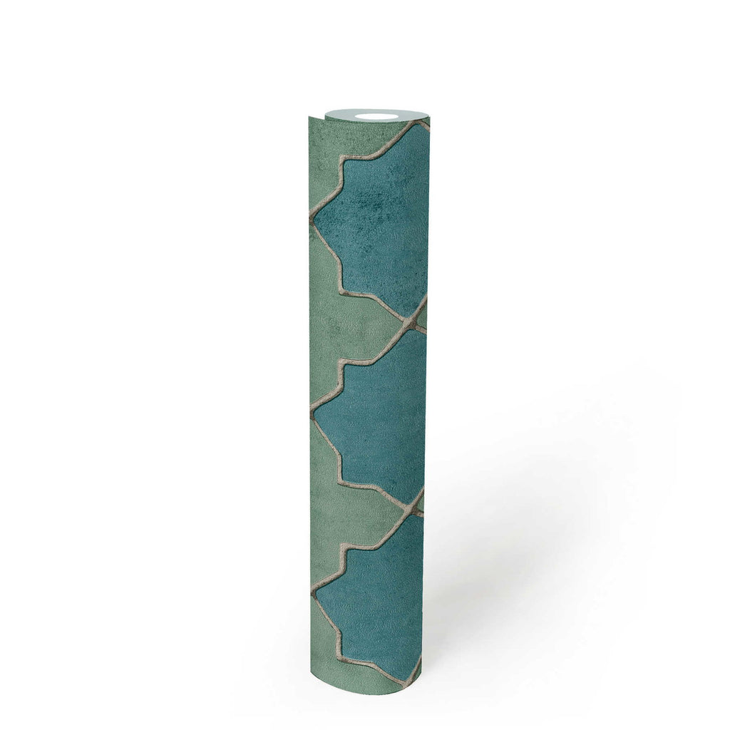 New Walls. Teal Wallcovering | AS Creation