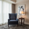 Linen Weave Texture Deep Indigo Upholstered Chair | Architectural Fabrics