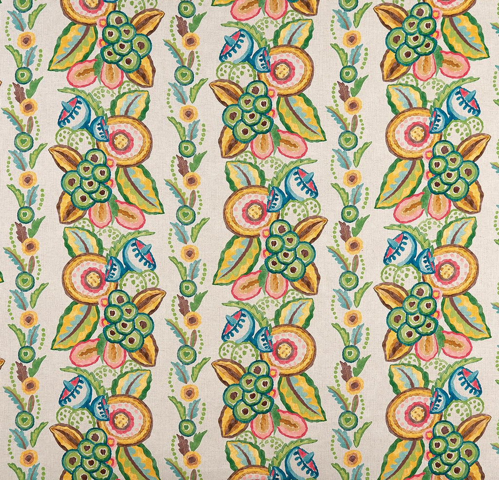 DWCY-900286 Nina Campbell Fabric Ecru designer-wallcoverings-los-angeles