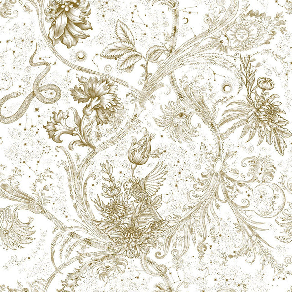Neo-Mithology Gold, Sample Vinyl Wallcoverings | Coordonné