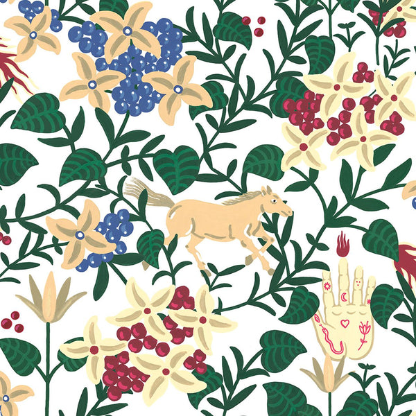Neo-Flowery White, Sample Vinyl Wallcoverings | Coordonné
