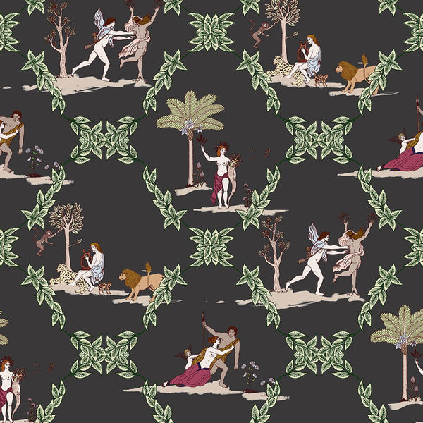 Neo-Bucolic Black, Sample Vinyl Wallcoverings | Coordonné
