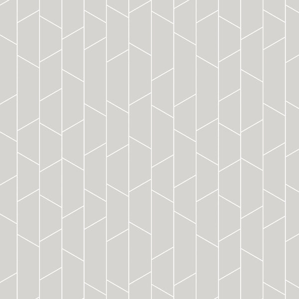 Angle Grey - Light Gray Wallcovering | Schumacher