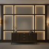 Acoustic - Greige Chevron Performance Vinyl Upholstered Wall Panel | Architectural Fabrics