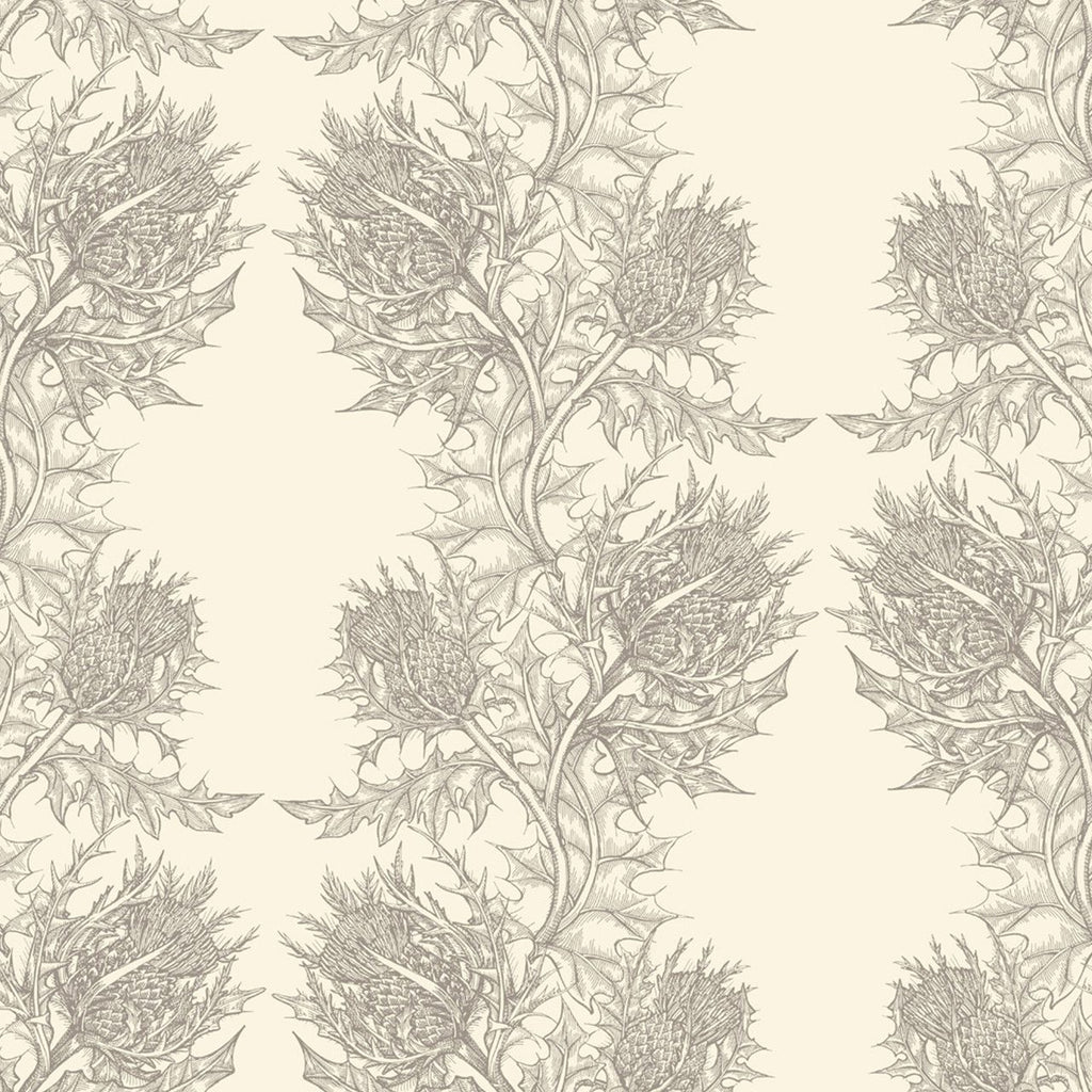 Thistle Grey on Ivory