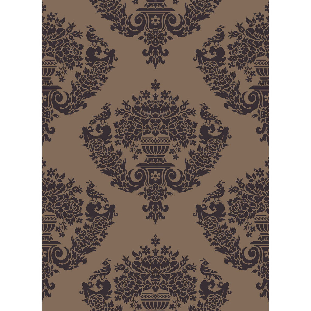 Sudbury - Bronze Brown By Cole & Son |  | Damask Wallcovering Print