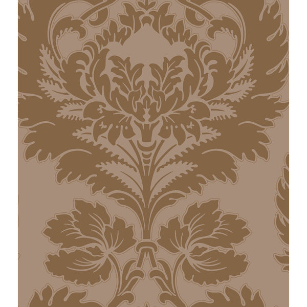 Hovinghan - Toast Brown By Cole & Son |  | Damask Wallcovering Print